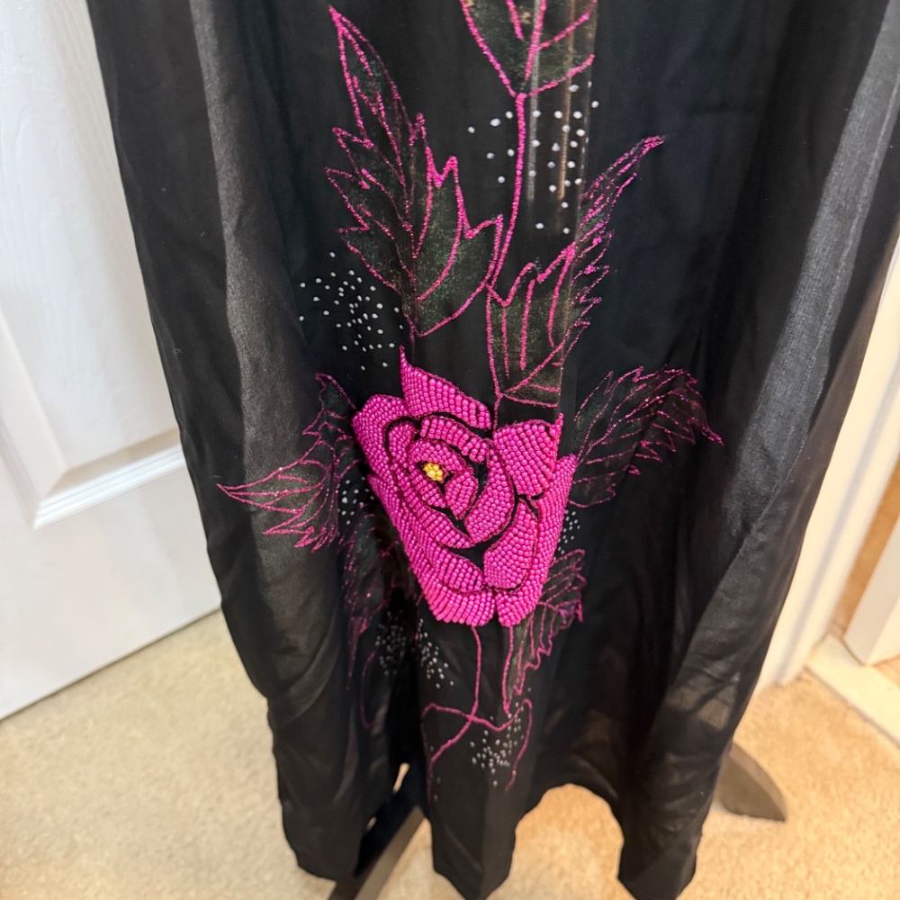 Stunning Vintage Beaded Chinese-Style Dress - Picture 5 of 12